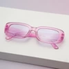 Transparent purple frame purple tablets