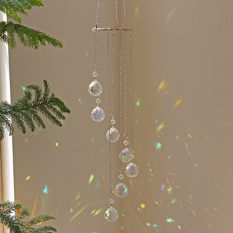 Tree Of Life Colorful Crystal Sun Catcher Wind Chime Pendant Rainbow Light Shadow Hanging Decoration For Window Balcony_voghion.com