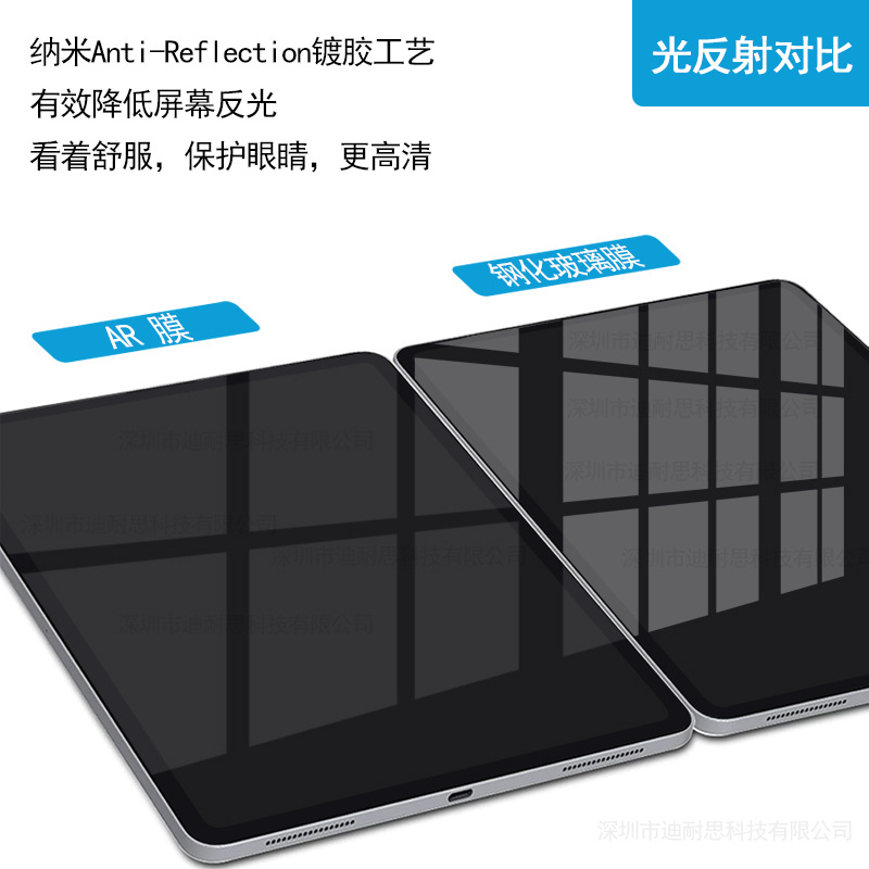 AR film is suitable for Apple iPad anti-reflective, low-reflective, anti-fingerprint Pro 11-inch screen protection film