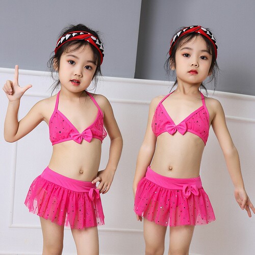 Girls' swimsuit wholesale small and medium-sized children's split baby girl toddler princess girl swimsuit 0-2 years old children's swimsuit