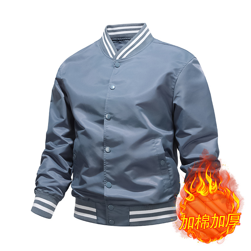 Algodón / color delgado chaqueta de piloto de béisbol hombre chaqueta de pareja chaqueta de trabajo de moda