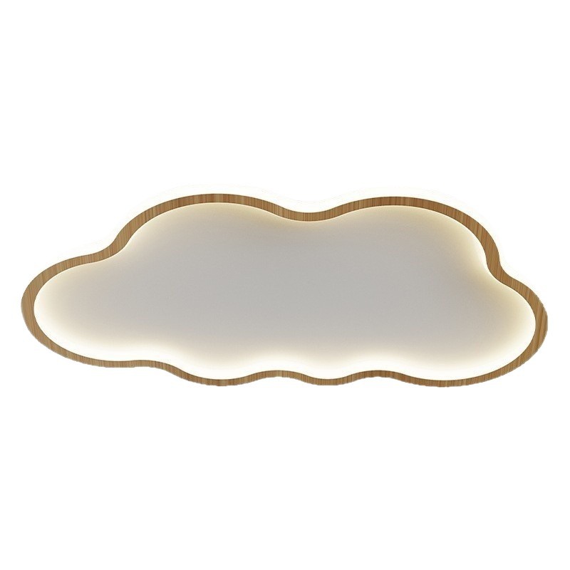 [Seleccionado cuidadosamente] Lámpara de techo de nubes Lámpara de habitación del dormitorio principal Lámpara de Zhongshan Estilo de troncos Estudio minimalista Habitación para niños Nuevo