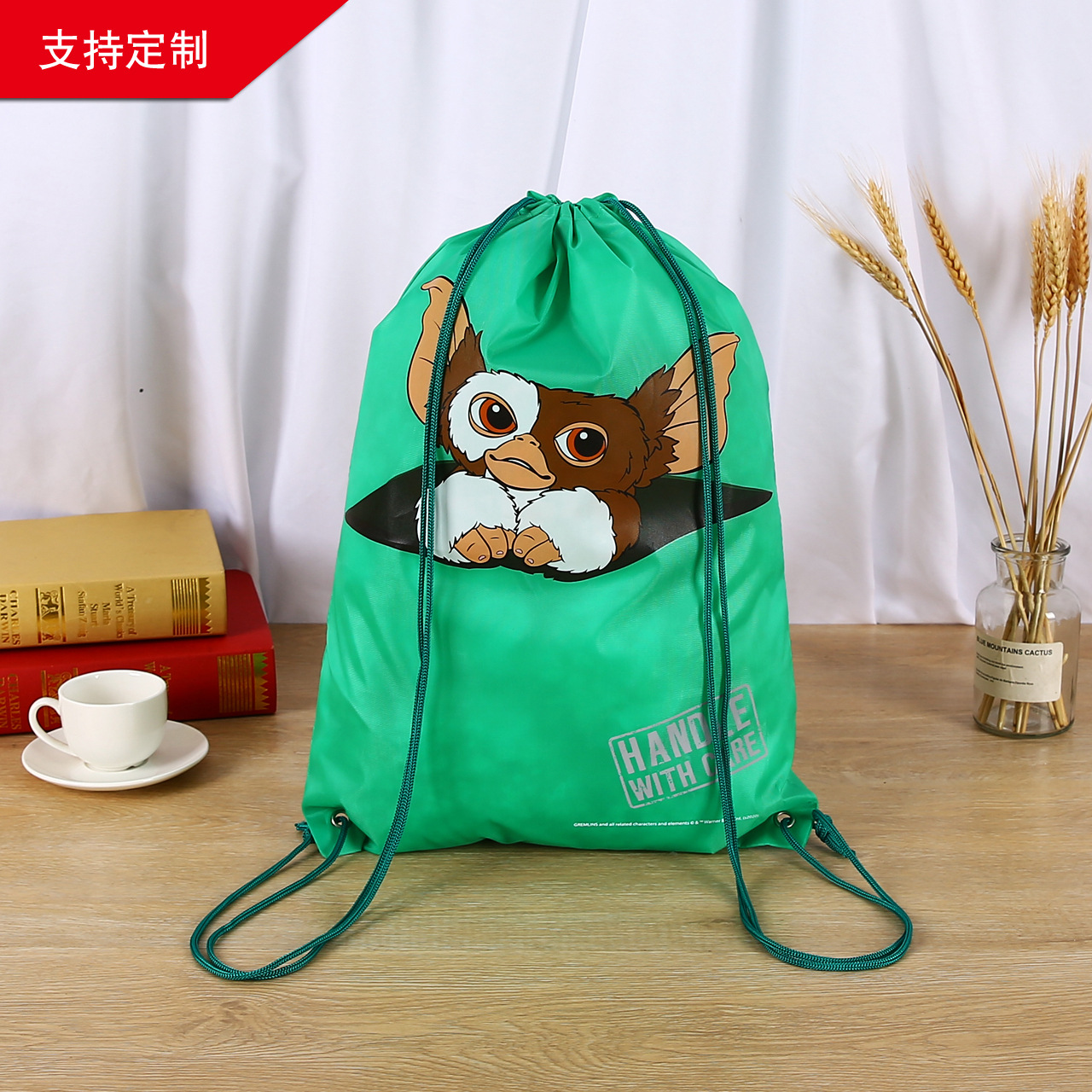 顺滑抽绳储物居家旅行收纳好帮手柔软涤纶束口袋多尺寸可选轻便