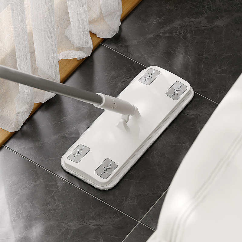 Yimijia Flat Mop Household Cleaning Lazy Hand-free Bathroom Dust Removal Lazy Floor Mop