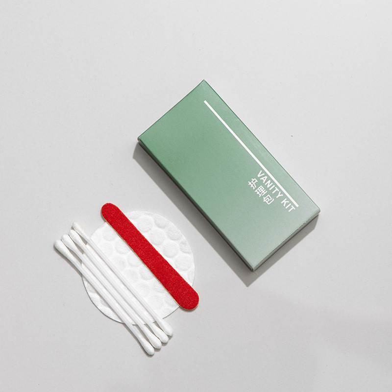 그라디언트 그린 카드 박스 ~ 케어 패키지 (네일 파일 면봉)