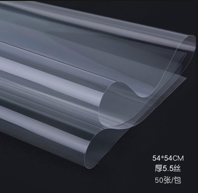 Flor sombra impermeable papel de embalaje de flores ramo de fondo forraje película OPP envoltura de celofán transparente floristería Día de San Valentín