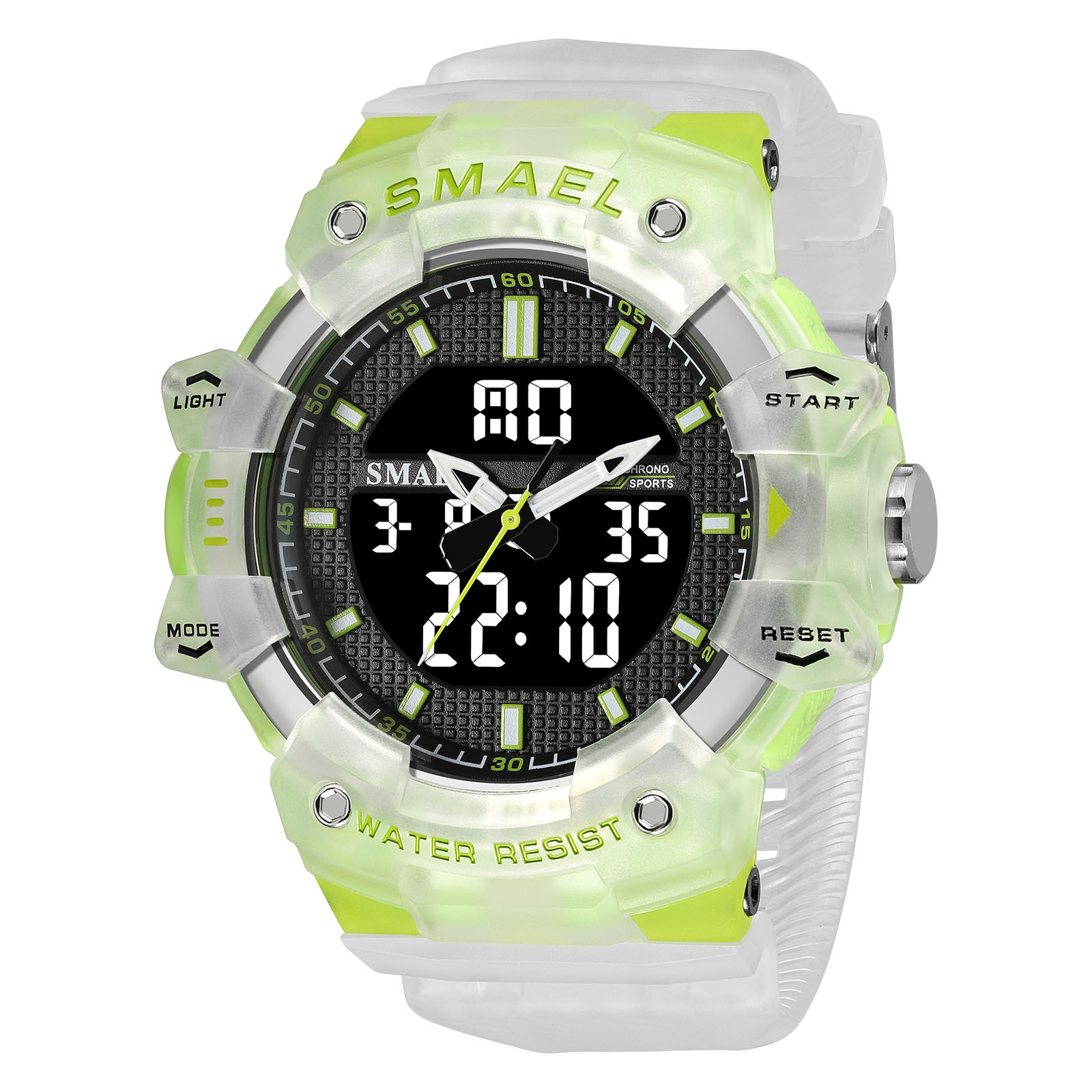 Smel 8080 juventud deportes reloj electrónico personalizado luminoso temporización reloj de alarma contraste color