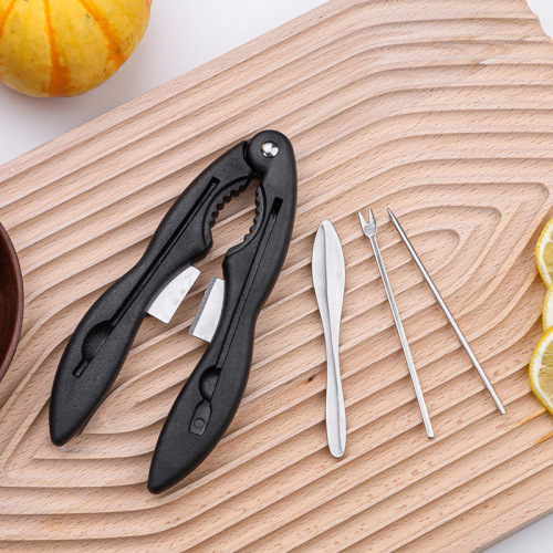 Stainless Steel Crab Pincer Crab Needle Tool Eat Crab Set Pincer God Crab Special Clamp Household Crab Clamp Wholesale 