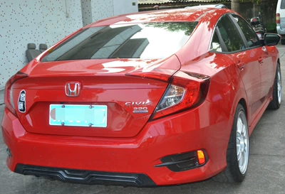 Spoiler | carbon fiber modified accessories - 16-18-civic-rear-fog-lamp-cover
