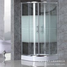 简易淋浴隔断洗澡淋浴房家用钢化玻璃浴室挡水底座干湿分离卫生间