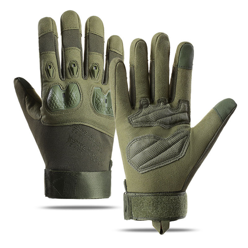 Guantes al aire libre para hombres de ciclismo antideslizante amortiguación medio dedo entrenamiento de protección de cáscara dura montaña guantes tácticos anti-corte