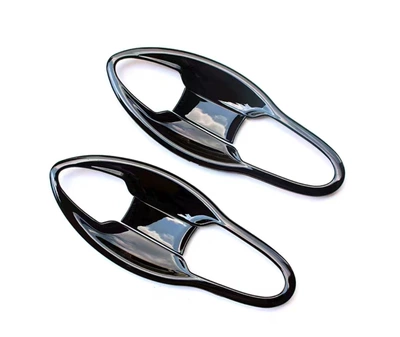 Portal Wrist modified front door bowl handle - bright-black-piano-black-front-door-bowl