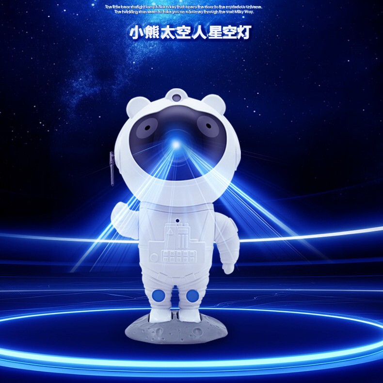 新しい 2024 ミニ宇宙飛行士プロジェクターランプファンタジーナイトライト装飾品宇宙飛行士屋内雰囲気ライト|undefined
