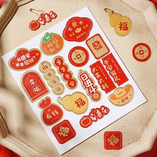 新款事事如意装饰品摆件 节日客厅桌面红果树新年吉祥发财小吊牌