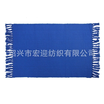 Avtomobil döşəmə paspasları | mat, pet crawling mat, bedside mat - royal-blue-tassels-60x90cm
