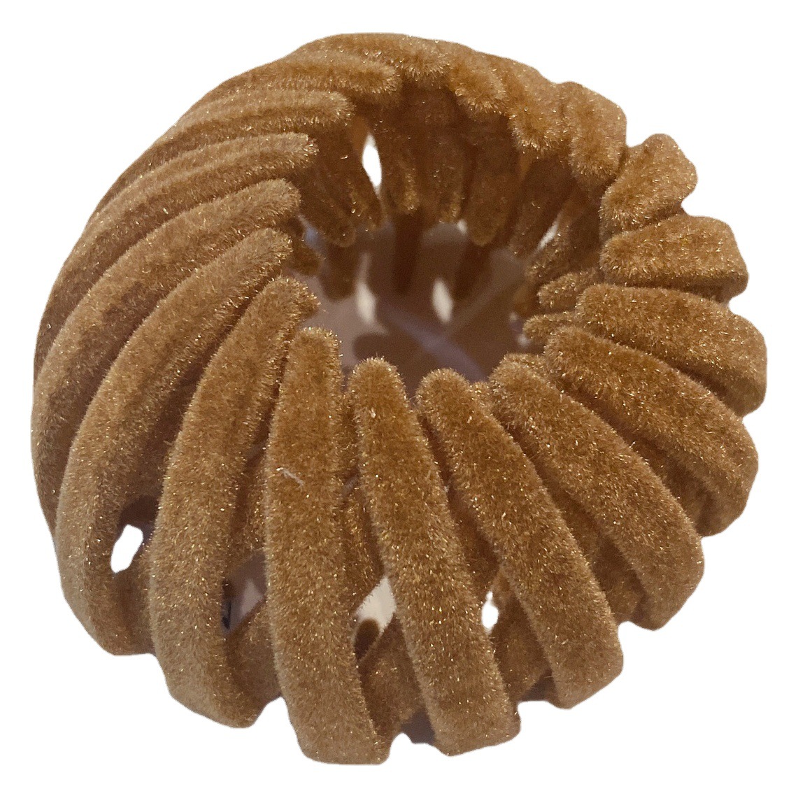 Elegante flocado Nido de Pájaro anillo de pelo rizador de pelo alta Cola de Caballo artefacto Internet celebridad 2021 nuevo tocado de pinza de pelo