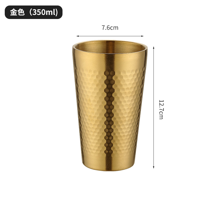 Taza martillada 350ml (201 Oro)