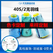定制40S/2无羽线402平车线无荧光童装羽绒服玩偶线缝纫线