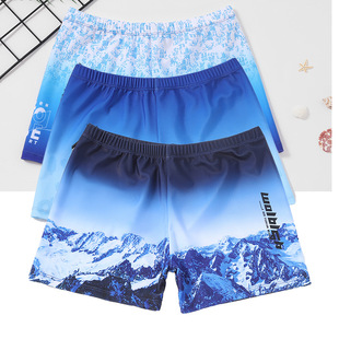 Children's swimming trunks for large children and fat boys students loose South Korea 12-15 years old teenagers boxer boys' swimming trunks