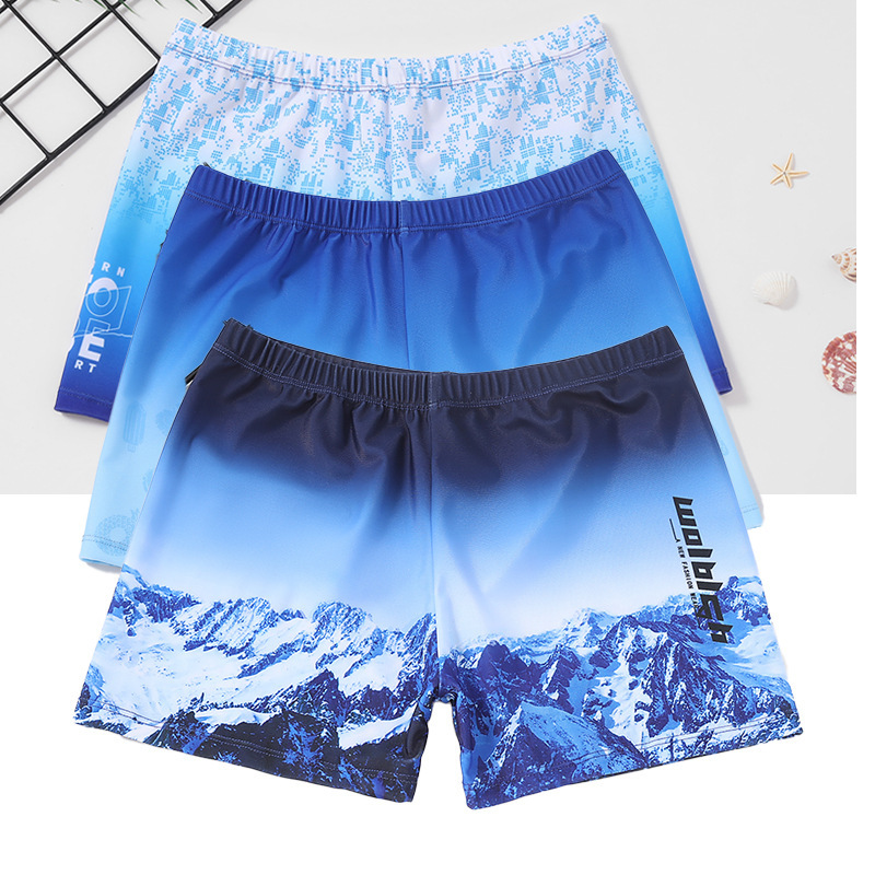 Children's swimming trunks for large children and fat boys students loose South Korea 12-15 years old teenagers boxer boys' swimming trunks Children's swimming trunks for large children and fat boys students loose South Korea 12-15 years old teenagers boxer boys' swimming trunks