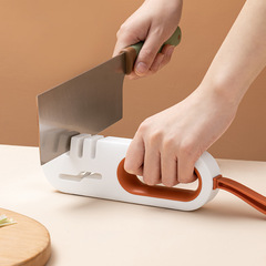 Self-designed knife sharpener for home use, suitable for kitchen knives and scissors, fast sharpening, high-precision abrasive wheel, ultra-fine knife sharpener