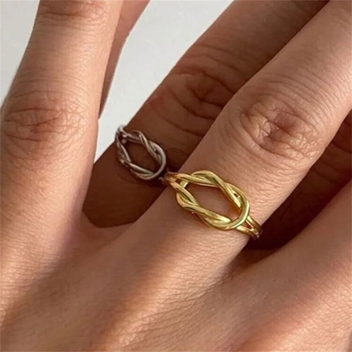 Stainless Steel Valentine's Day Knot Snake Chain Necklace Hand-Knotted Clavicle Chain Herringbone Bracelet Gold-Plated Jewelry with Color Retention