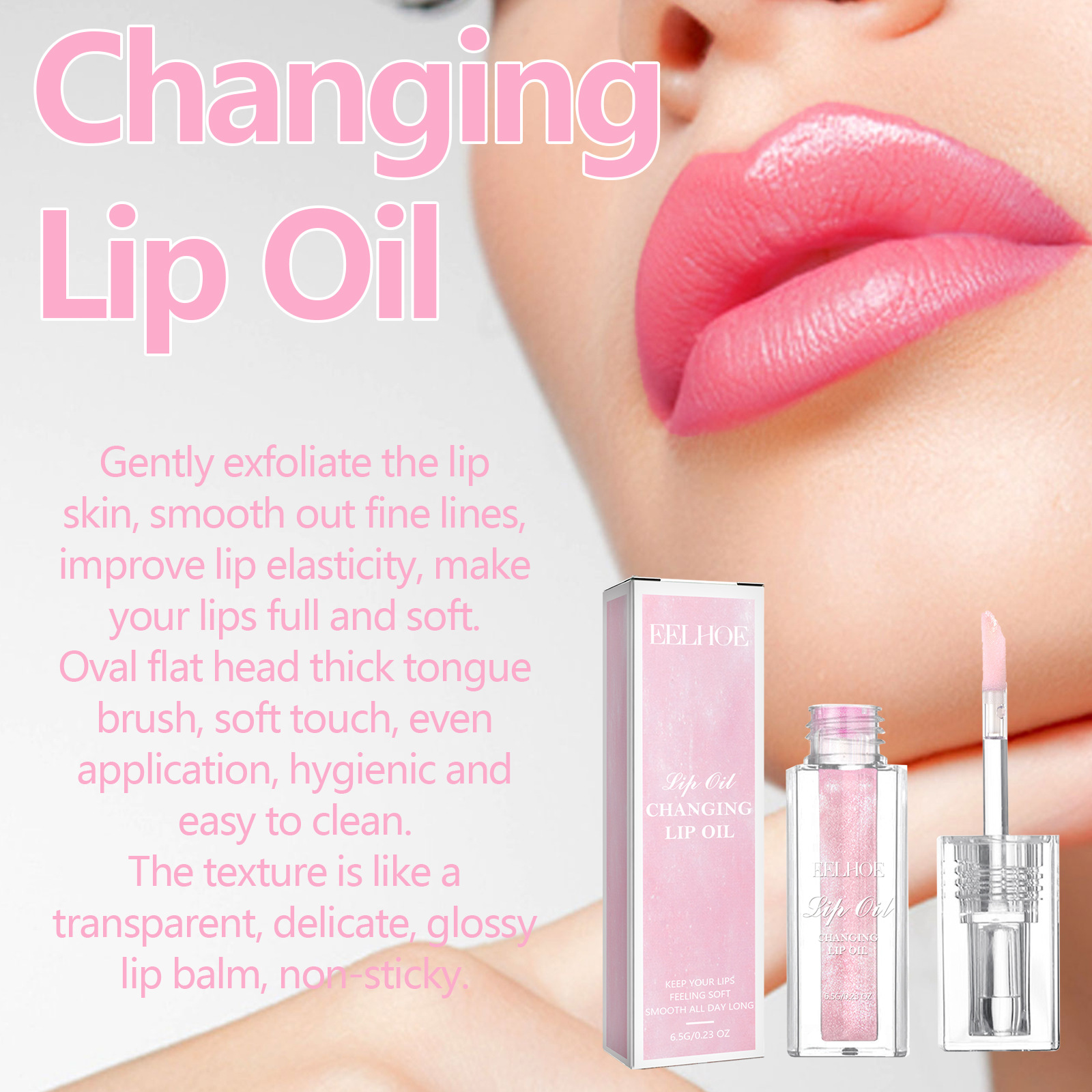 Color Changing Lip Protection Oil Lightens smoothes fine lines on the lips, moisturizes prevents dryness,_voghion.com