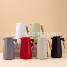 跨境保温壶家用玻璃内胆保温瓶简约咖啡壶北欧热水壶保温水壶批发