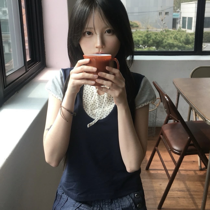 Floral Collar Patchwork Color-Blocked Round Neck Tie-Up Short-Sleeve T-Shirt Slim Fit
