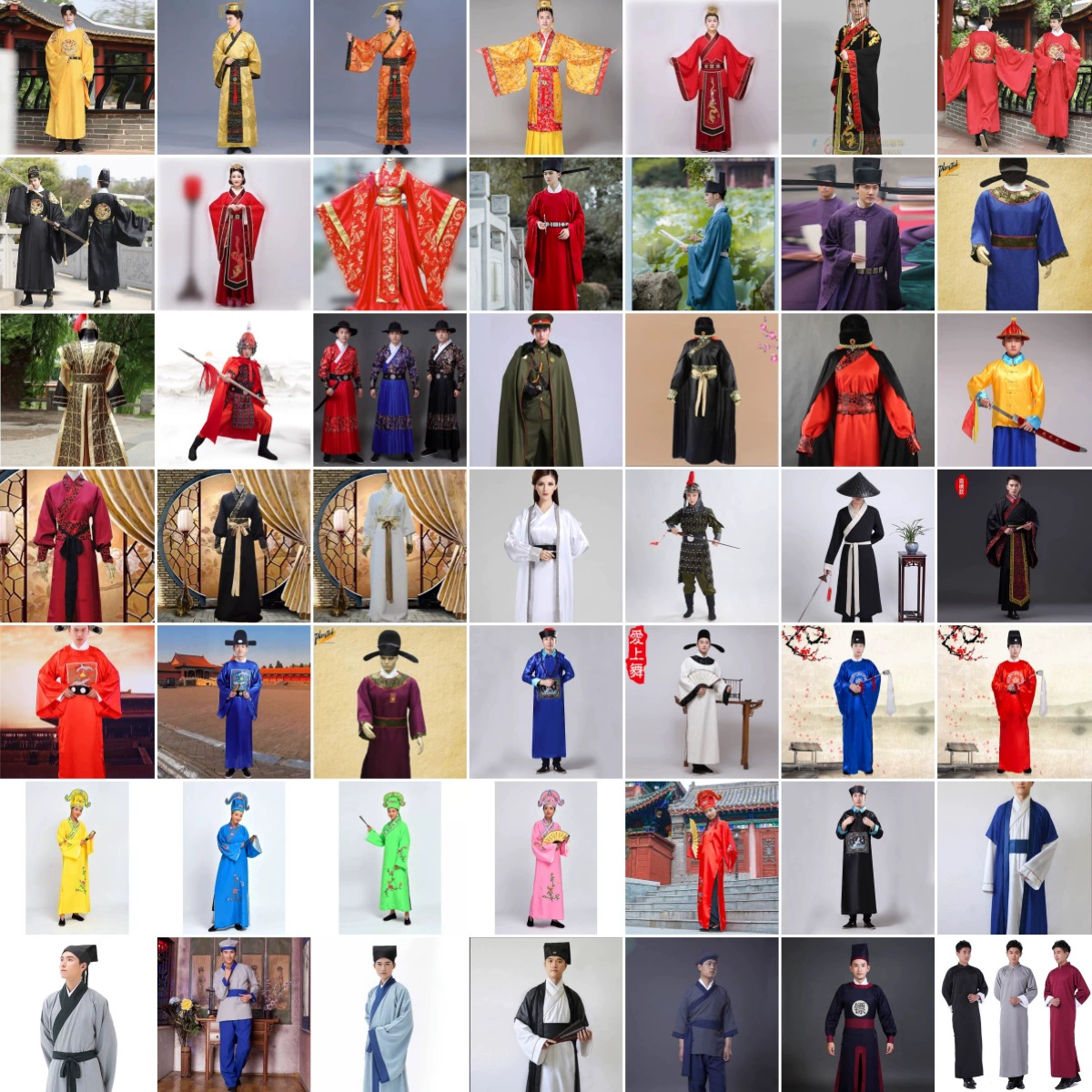 Аренда костюмов императора, древних костюмов, костюмов династии Хань, аренда, сценарии драм, костюмы для выступлений, костюмы генералов и солдат, аренда