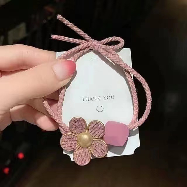 Elástico joyas de cabello de moda con frijoles frescos M anillo de cereza cuerda de cabello al por mayor de la banda de goma cabeza de 100 bolas de cabello rojo una variedad de alta elástica