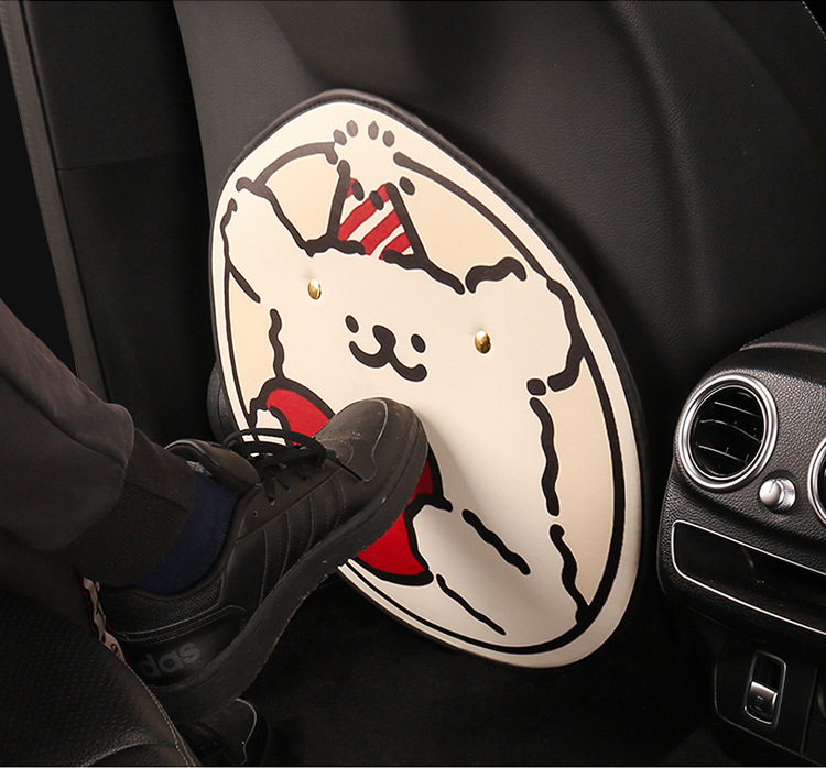 HELLO Puppy Car Seat Back Anti-Kick Pad Universal Rear Row