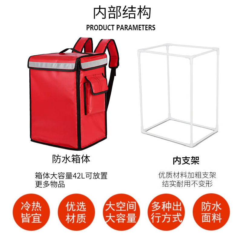 Personalización del nuevo punto impermeable engrosado comida para llevar mochila mochila para el hogar gafas mochila logotipo de impresión gratuita