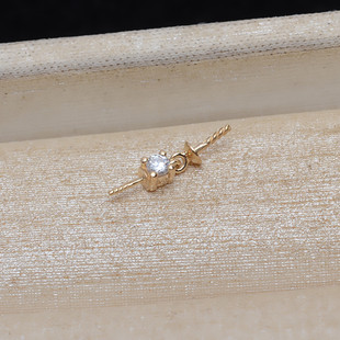 Multi-bead connector diy pearl accessories empty holder 18K gold Jade small accessories Princess multifunctional buckle 5159