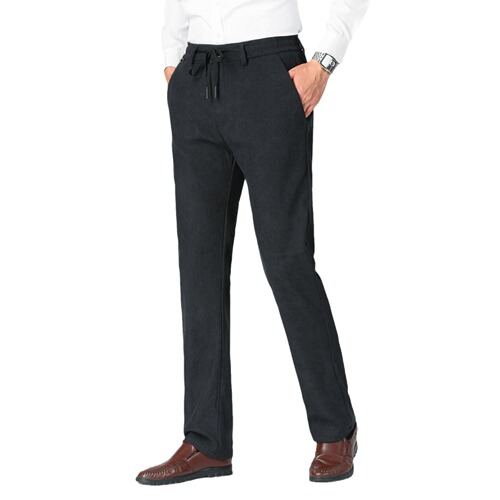 Men's Spring and Autumn Pants for Middle-Aged and Elderly People, Loosely Fitted, Elastic Waistband, Suitable for Grandpa and Dad