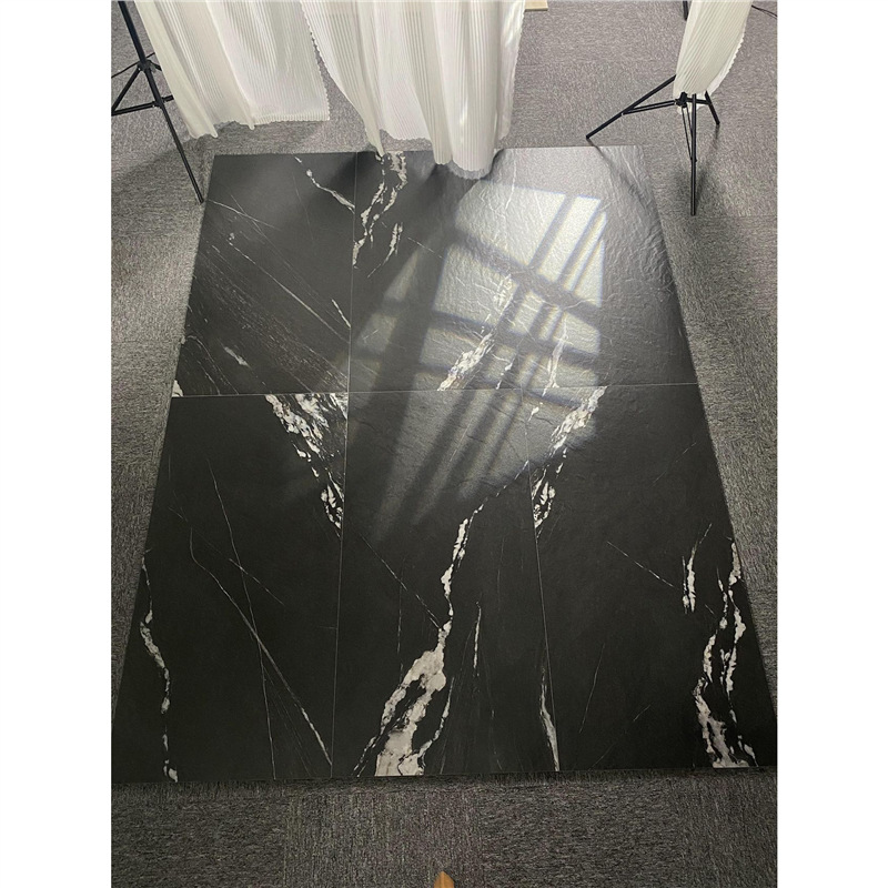 黑色瓷砖砂岩仿古砖600X1200酒吧大厅卫生间哑光防滑地砖KTV墙砖