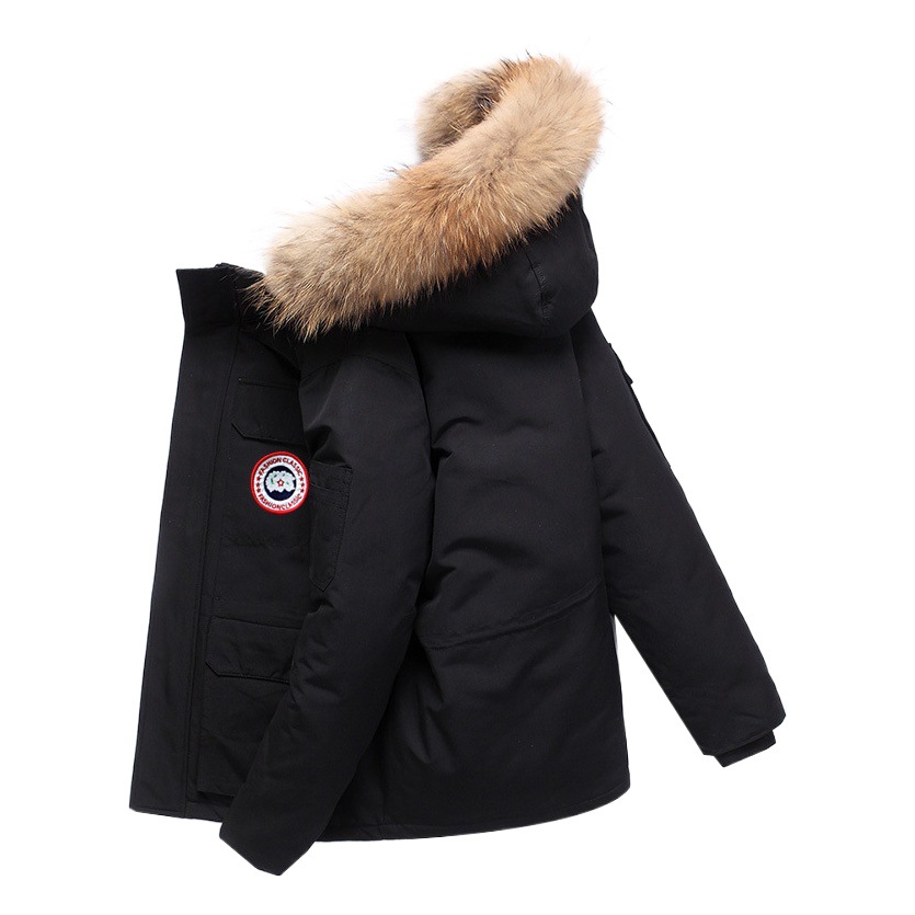 Chaqueta de plumón estilo workwear transfronteriza, modelo nuevo de invierno 2023 para hombres y mujeres, estilo workwear para parejas, parka del mismo estilo, engrosada