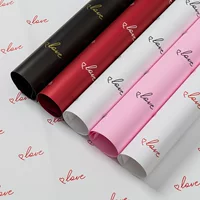 Любовь love перья бумага День Святого Валентина 520 цветочная упаковочная бумага водонепроницаемый цветочный букет цветочный мешок бумаги материалы оптом