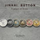 Jinhai Xiaoxiang Style high quality Lion Head Color Point Oil Zinc Alloy Decorative Buckle Coat Suit suit Buckle
