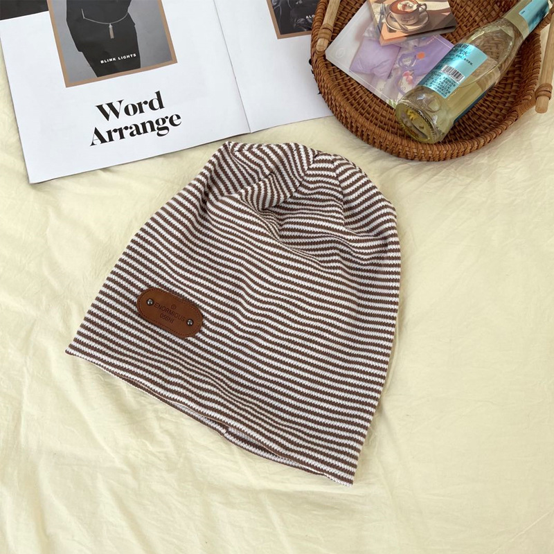Unisex Streetwear Stripe Eaveless Beanie Hat display picture 5