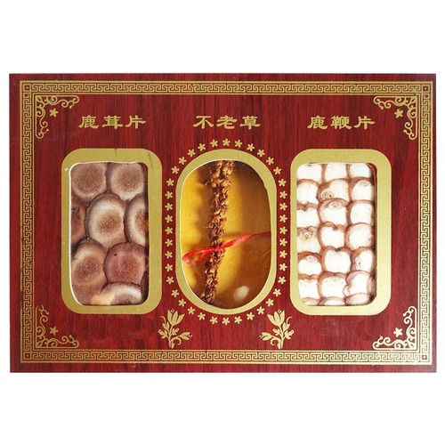 Longbai Mountain Deer Horn Sheet Gift Box, Deer Tendon Sheet Gift Box, Immortal Grass Gift Box, Northeast Three Treasures Gift Box, Jilin Trade Fair Gift Wholesale