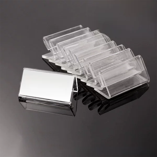 In stock cross-border mini transparent acrylic label bracket price tag table small card display bracket 4 * 2cm