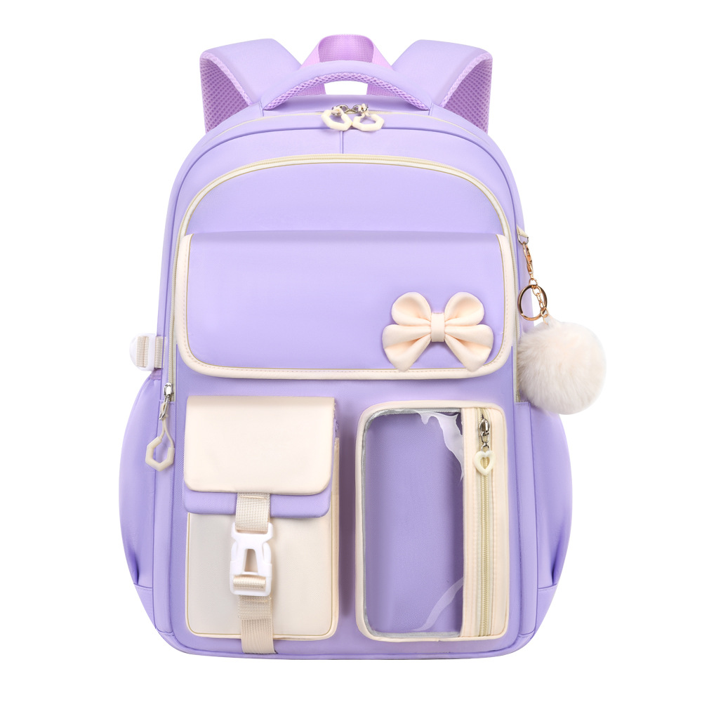 Amazon Best-selling High-capacity Bow Tie Three-piece Set Schoolbag for Girls, Junior and Senior High School and College Students, Backpack
