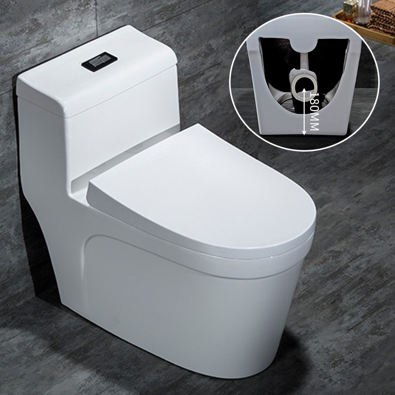 Asiento de inodoro con descarga trasera de fila de pared, tipo descarga para el hogar, decoración estándar de ingeniería de hotel, nuevo fabricante al por mayor