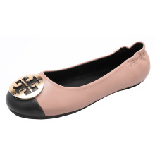 TB女鞋跳舞鞋芭蕾舞鞋平底蛋卷鞋羊皮浅口豆豆鞋真皮经典圆头单鞋