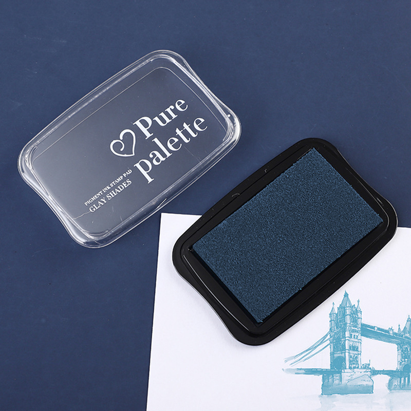 Retro color grande inkpad dedo pintura mano cuenta DIY color inkpad sello de goma mesa de impresión inkpad 12 colores opcionales