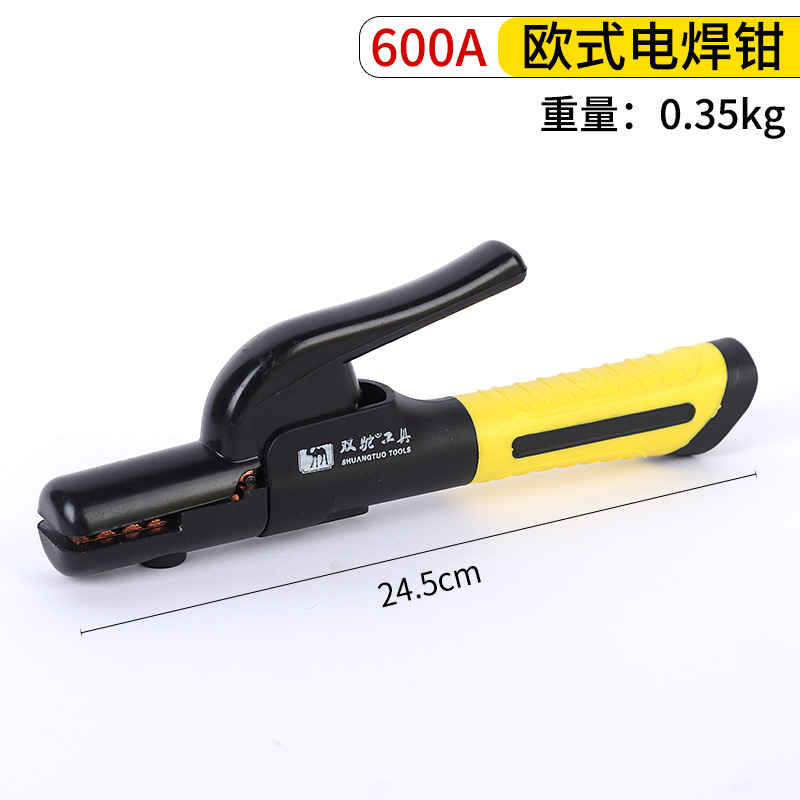 Doble camello estilo europeo pinza de soldadura eléctrica elfado forjado pinza de soldadura eléctrica pinza a prueba de fugas eléctricas a prueba de escaldado grueso pinza de soldadura al por mayor image 6