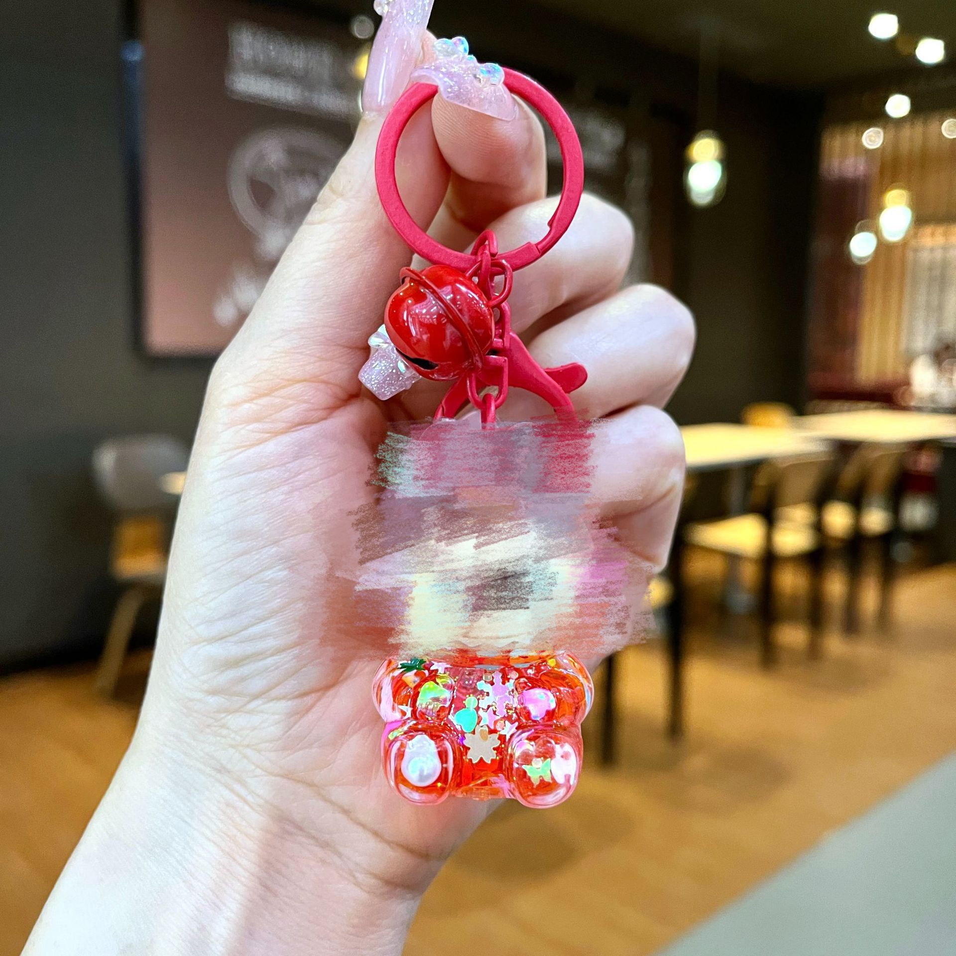 컬러 하드웨어 [빨간색] 빛나는 깜박이는 작은 천