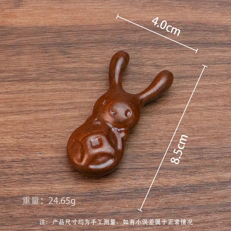 小さなカエルマッサージコーム、経絡コーム、鼻と目の浚渫漫画彫刻木製コーム、ヘアセラピー多機能サンダルウッドコーム|undefined