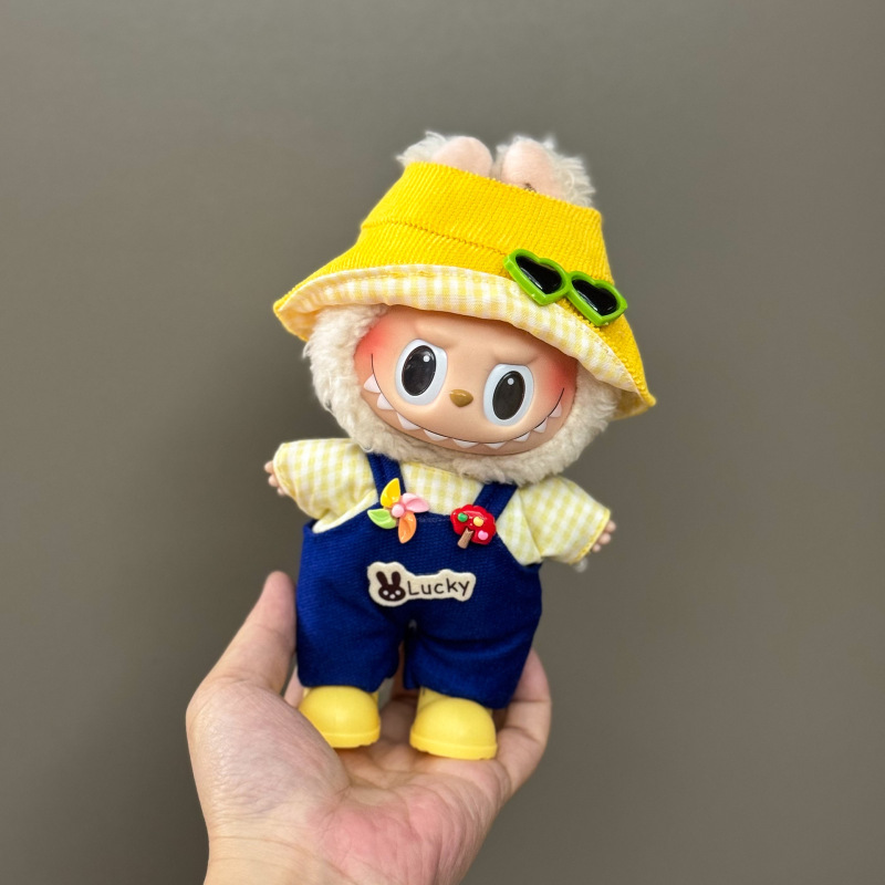 洋服のみ】17cm ラブベビー服 LABUBU ブラインドボックス シッティングパーティー 1代目・2代目・3代目 ゴールデンパープル ジョイスーツ|undefined
